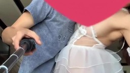 Trong bộ đồ cô dâu chân dài với body cực ngon em là công chúa của anh