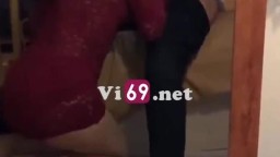 Bé sinh viên kính cận váy đỏ đưa em đi chơi mà anh vét máng vỗ đỏ hết cả mông em